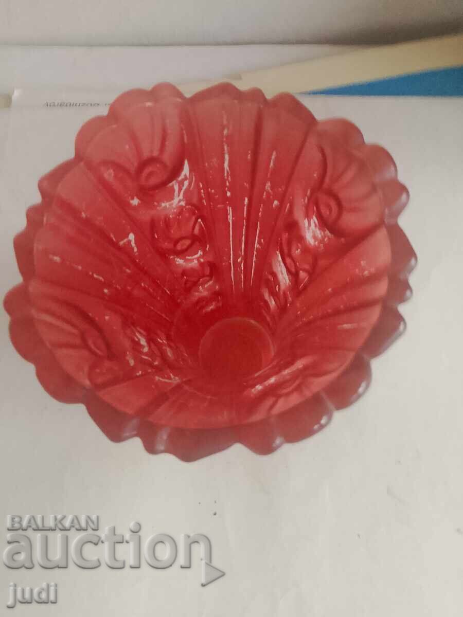 Vază superbă din sticlă groasă colorată Italia cu preț 40.00 BGN | € 20.45