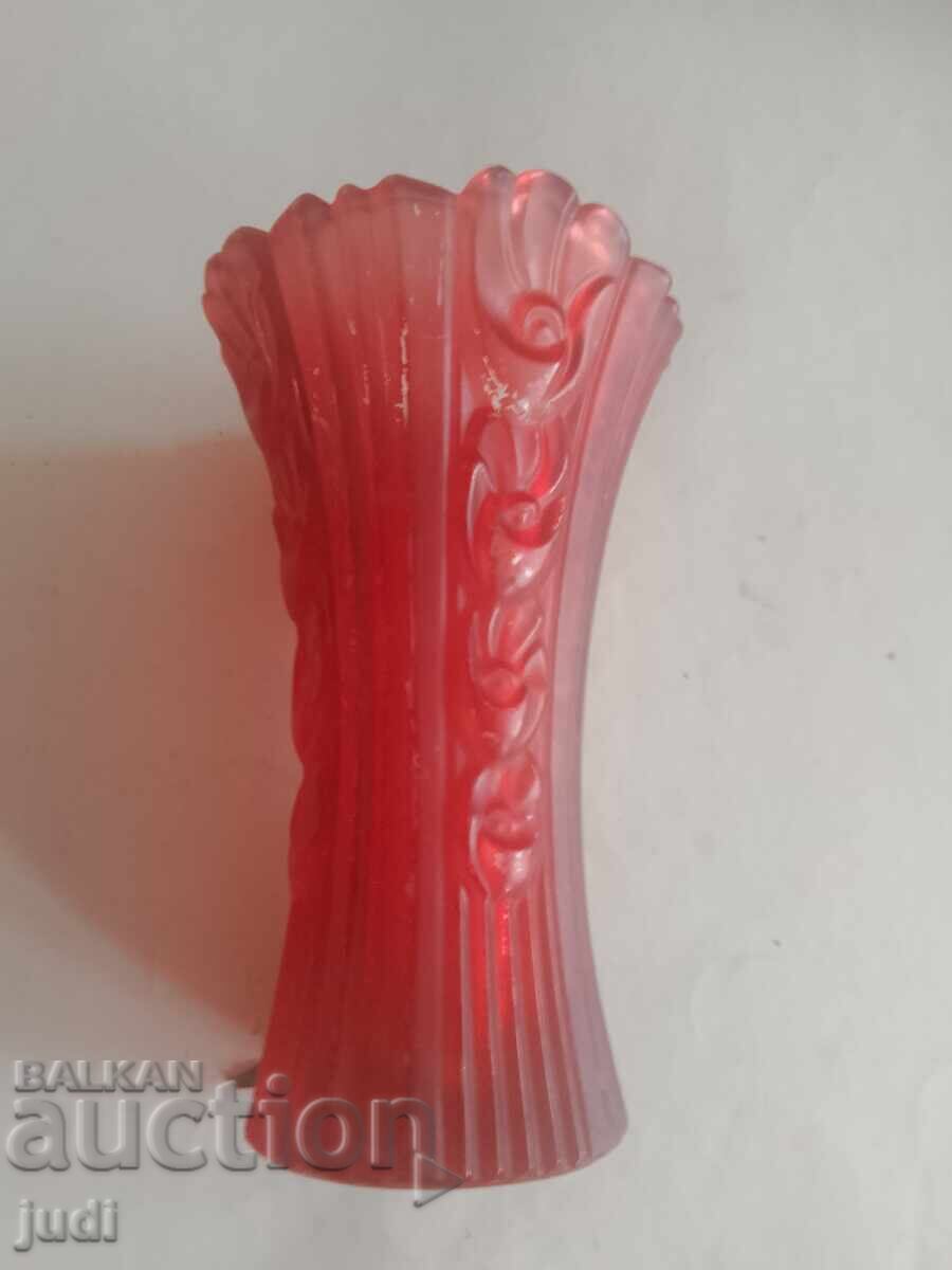 Licitație Vază superbă din sticlă groasă colorată Italia