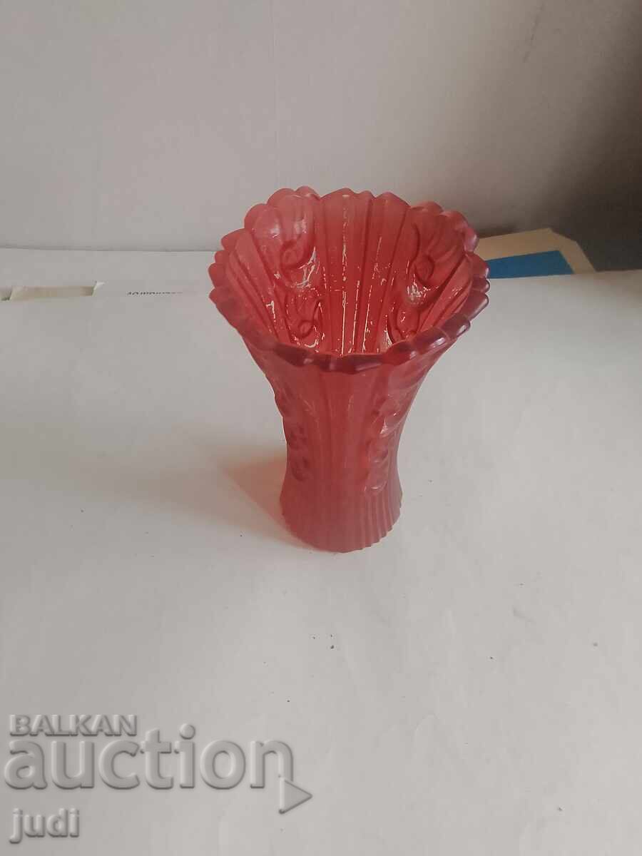 Vază superbă din sticlă groasă colorată Italia