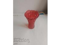 Vază superbă din sticlă groasă colorată Italia