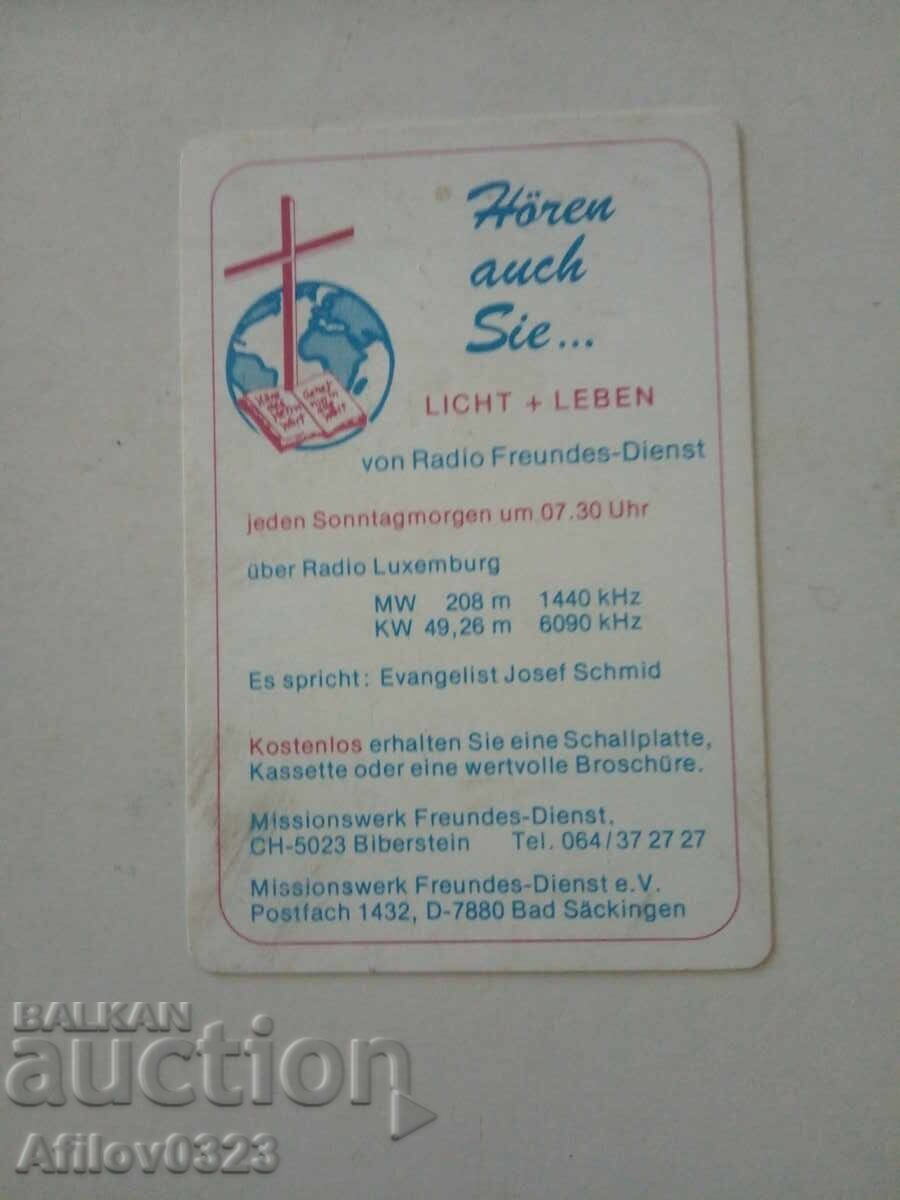 Calendar german bisericesc pentru 1987