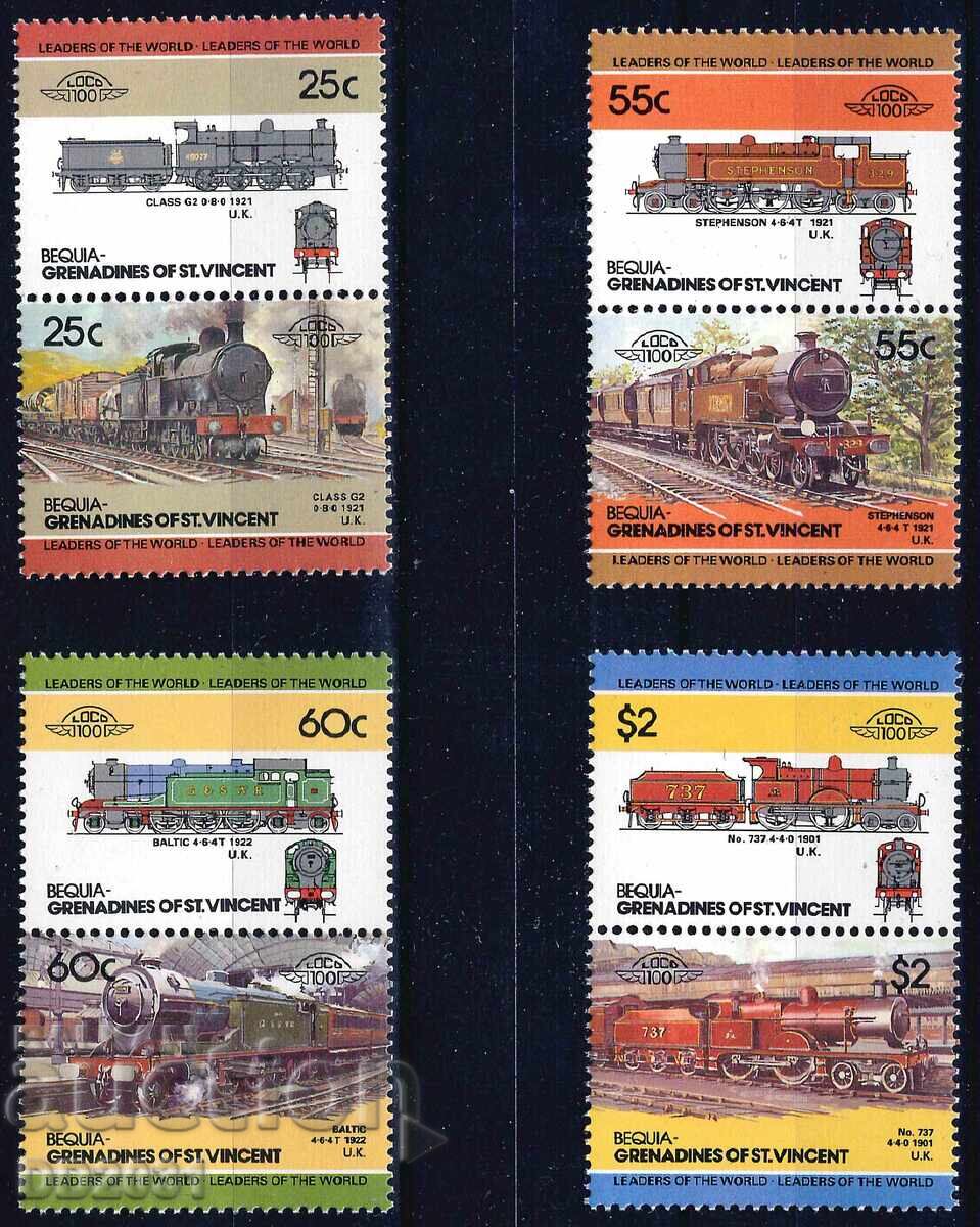 Saint Vincent and the Grenadines Bequia 1985 - Leaders of the World 3 MNH Saint Vincent and the Grenadines Bequia 1985 - Leaders of the World 3 MNH