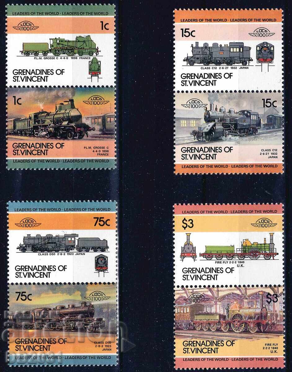 Sfântul Vincent și Grenadine 1985 - Lideri ai Lumii 3 MNH