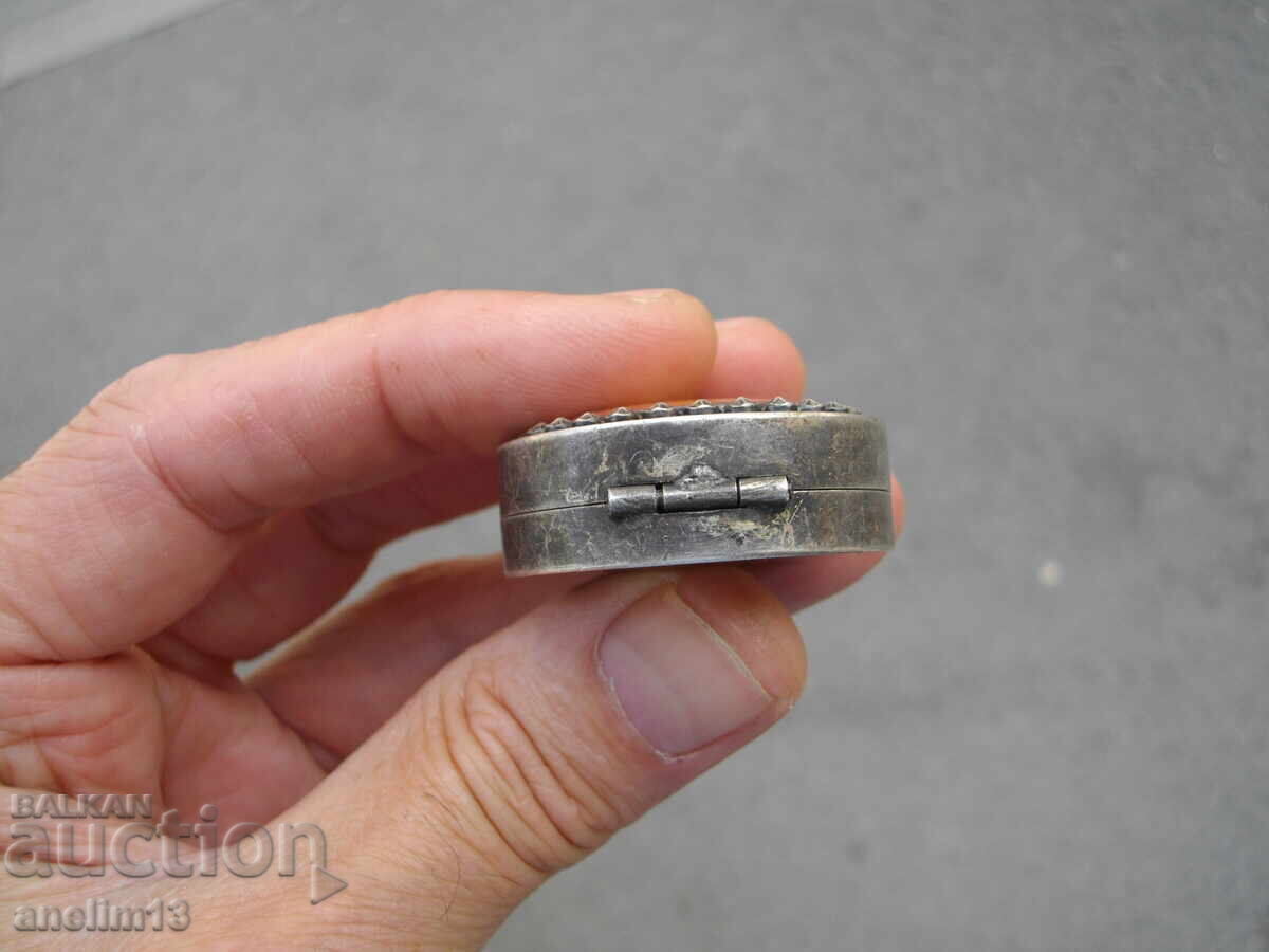 Delivery of Old Silver-Plated Pill Box