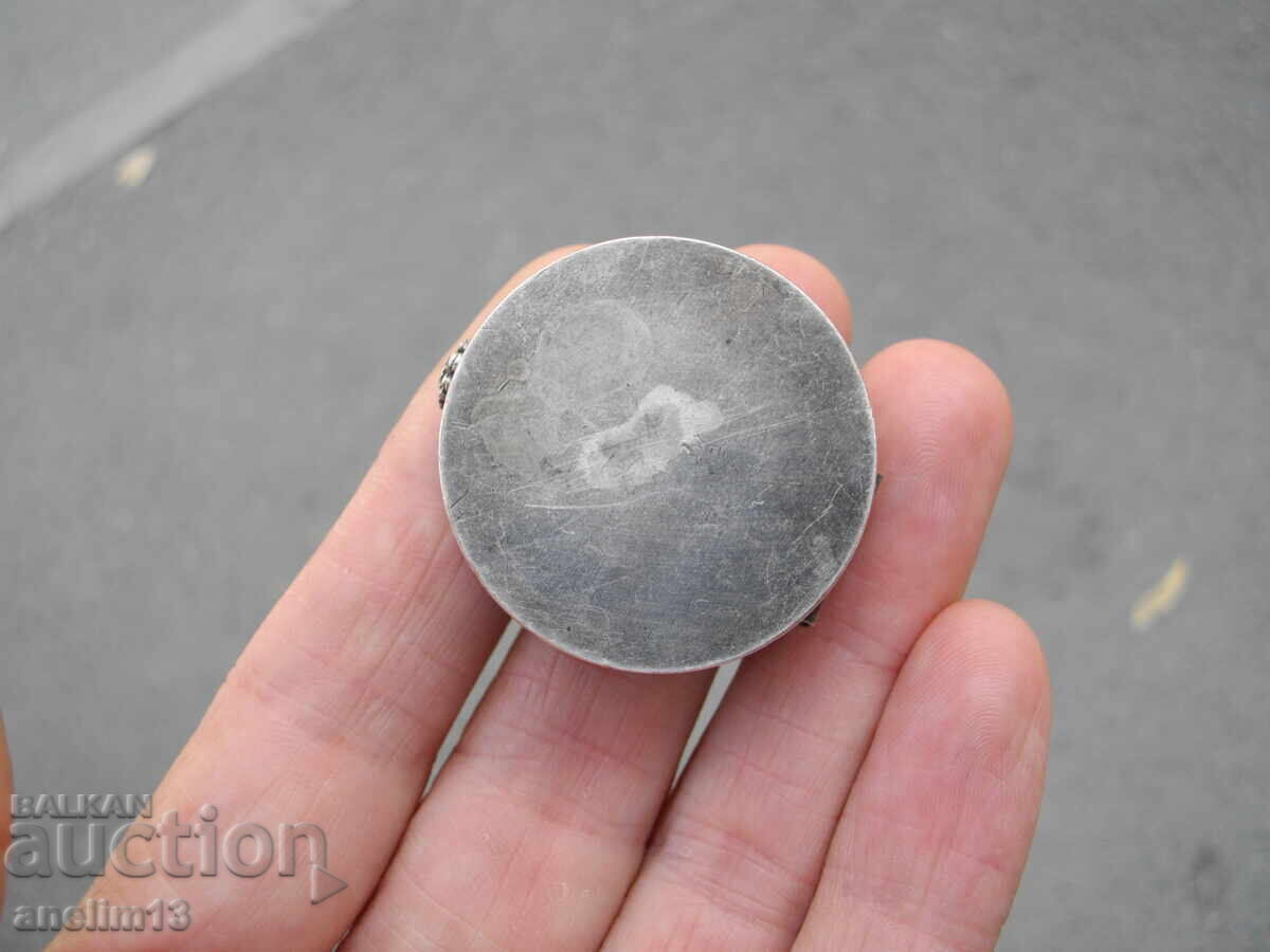 Old Silver-Plated Pill Box - 7