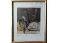 Πίνακας, γραφικά, "Τορσός", ζωγρ. Τσβετάν Καζαντζίεφ, δεκαετία 1990