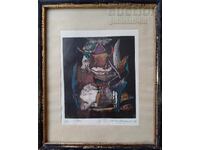 Painting, graphics, "Idol", artist Tsvetan Kazandzhiev, 1992