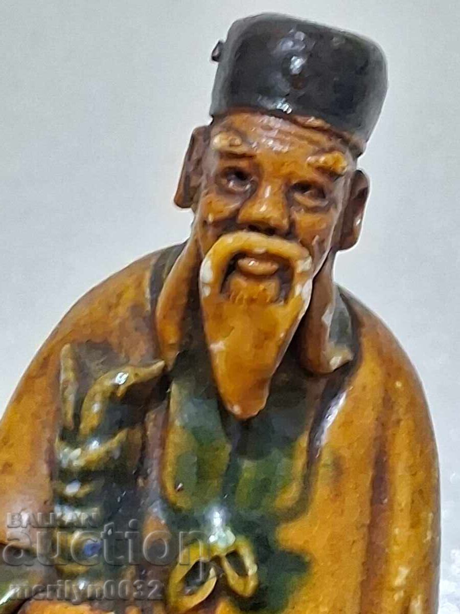 Παλαιό αγαλματίδιο Κινέζικη φιγούρα ειδώλιο πλαστικό - 7