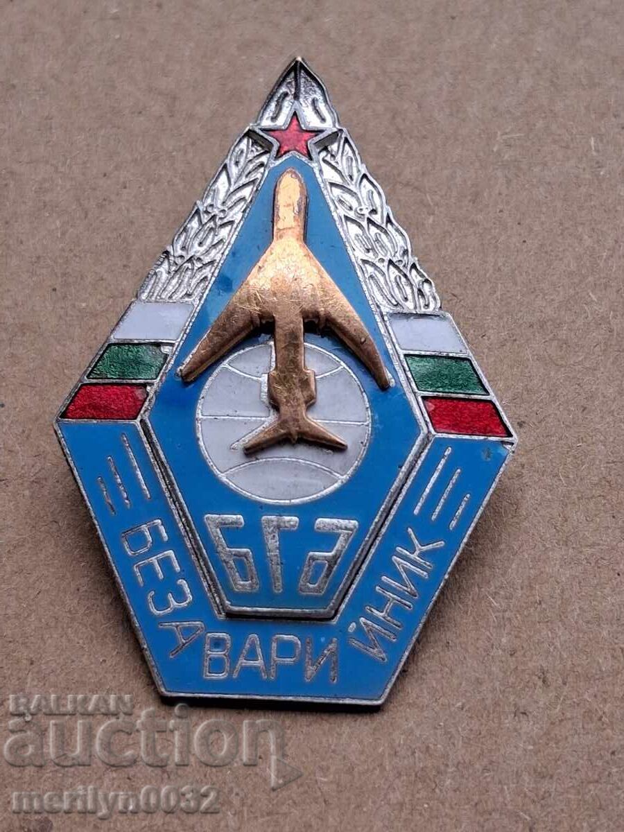 BG Breast Badge Enamel Aviation BGA Bezavariynik Badge - 6