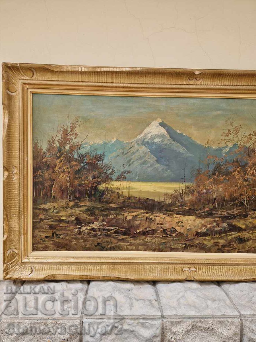 Παράδοση Μοναδικός παλιός πίνακας ζωγραφικής από μάστορα, λάδι σε καμβά