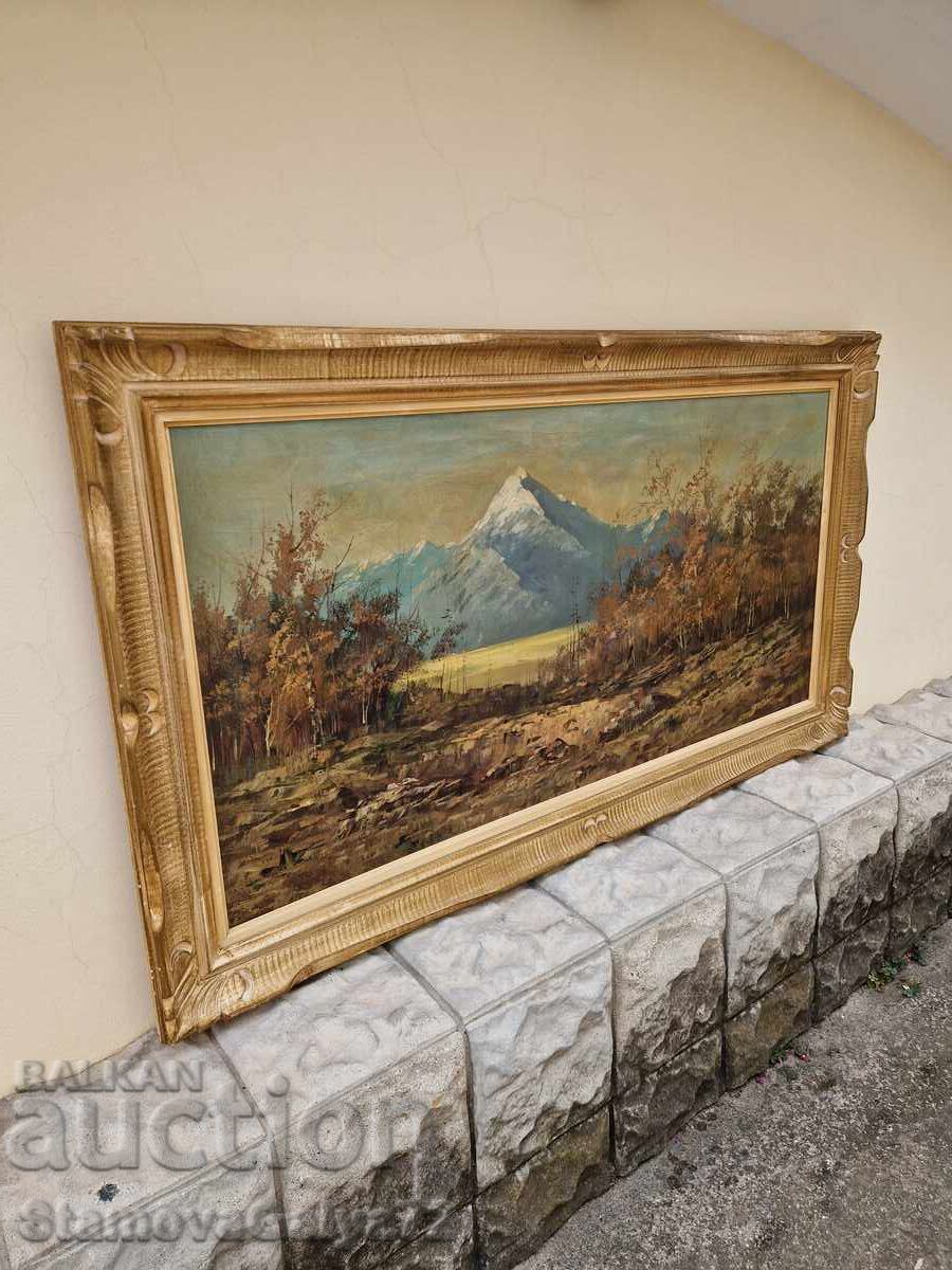 Μοναδικός παλιός πίνακας ζωγραφικής από μάστορα, λάδι σε καμβά - 5