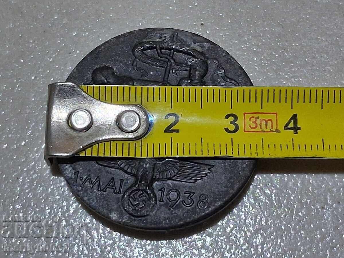 Livrarea Semn de piept bachelit insignă Al Treilea Reich 1938 Solingen Livrarea Semn de piept bachelit insignă Al Treilea Reich 1938 Solingen