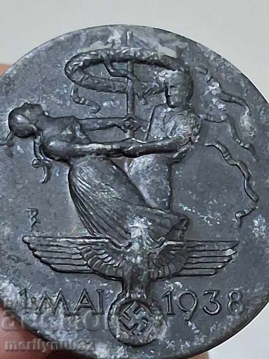 Semn de piept bachelit insignă Al Treilea Reich 1938 Solingen - 5 Semn de piept bachelit insignă Al Treilea Reich 1938 Solingen - 5
