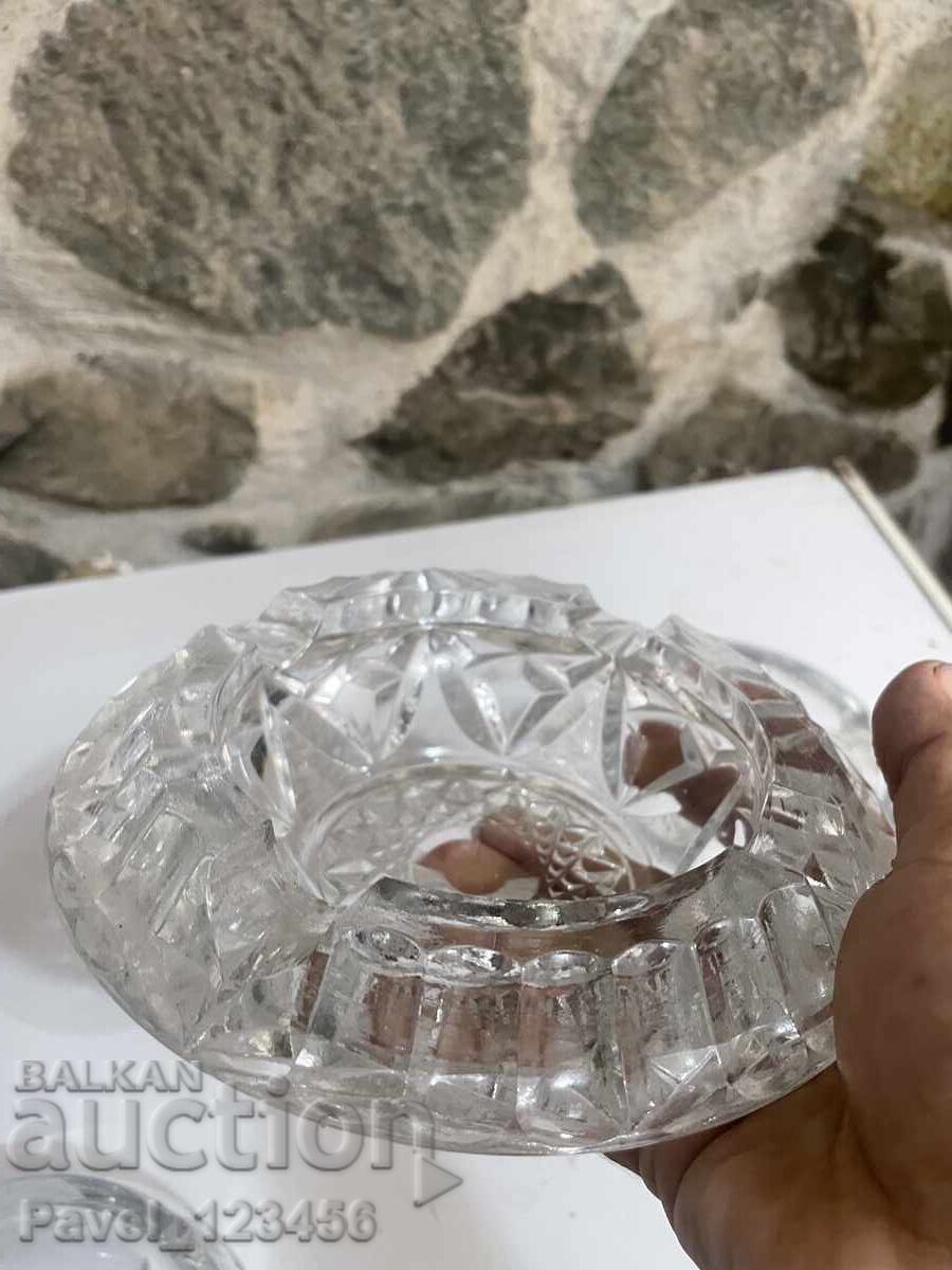 Βαριά, κρυστάλλινα τασάκια 4 τμχ - 5 Βαριά, κρυστάλλινα τασάκια 4 τμχ - 5