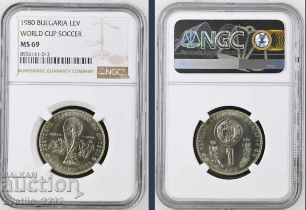 1 Lev 1980 Football MS 69 NGC 1 Lev 1980 Football MS 69 NGC