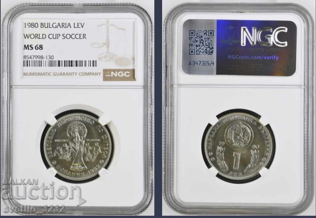 1 Lev 1980 Football MS 68 NGC