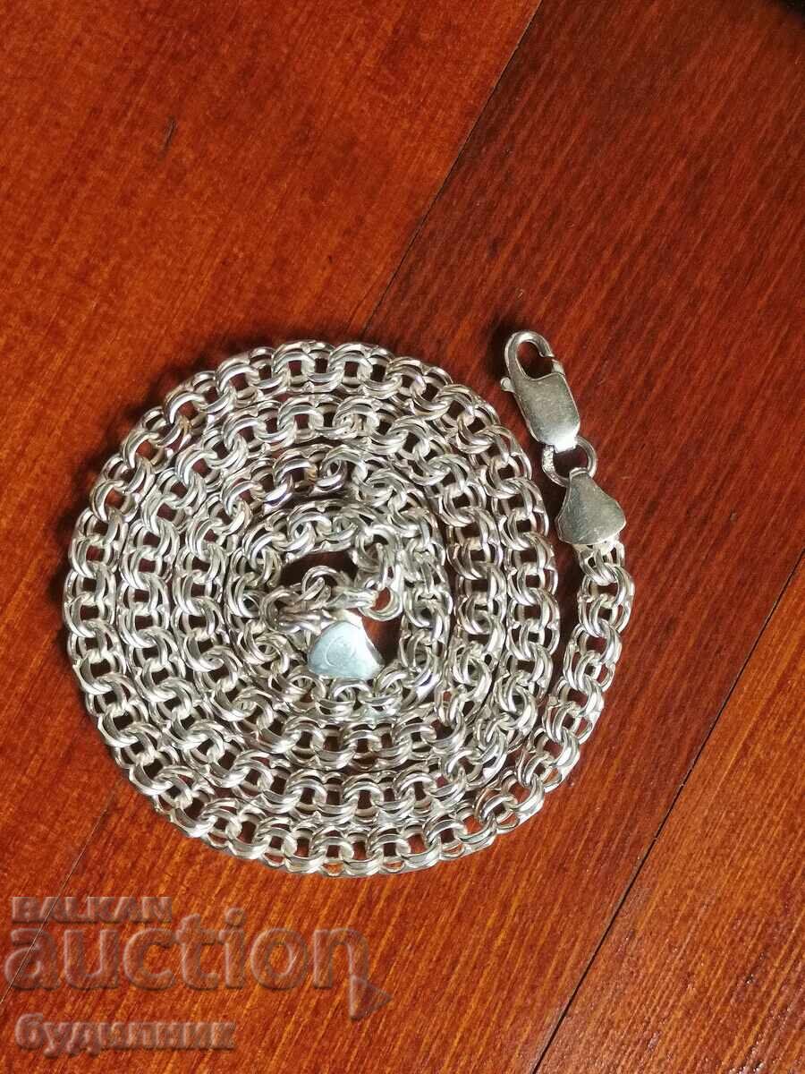 Нов. Сребърен Масивен синджир. 51см. 925 Проба. Пускам над 1 Нов. Сребърен Масивен синджир. 51см. 925 Проба. Пускам над 1