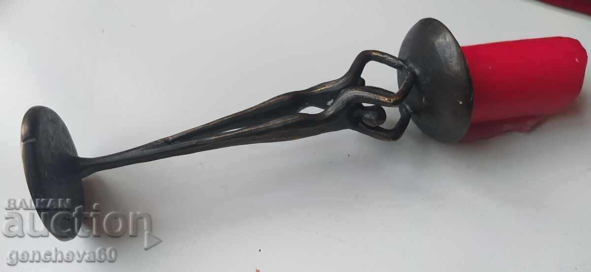 Unique candlestick Stylized human figures - bronze - 6 Unique candlestick Stylized human figures - bronze - 6