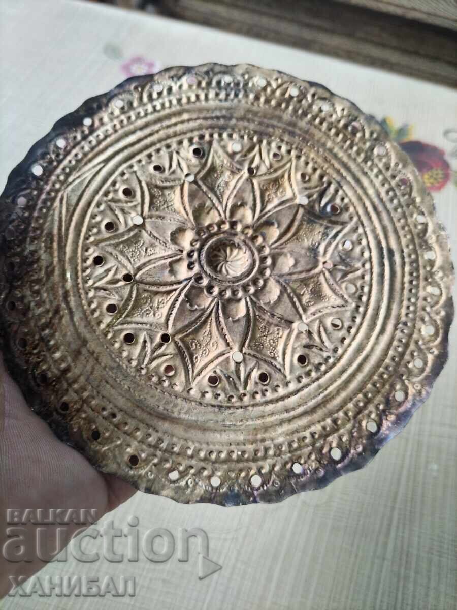 Licitație TEPELĂ ARTIȘANALĂ DE EPOCĂ, AURITĂ, ÎN STARE EXCELENTĂ