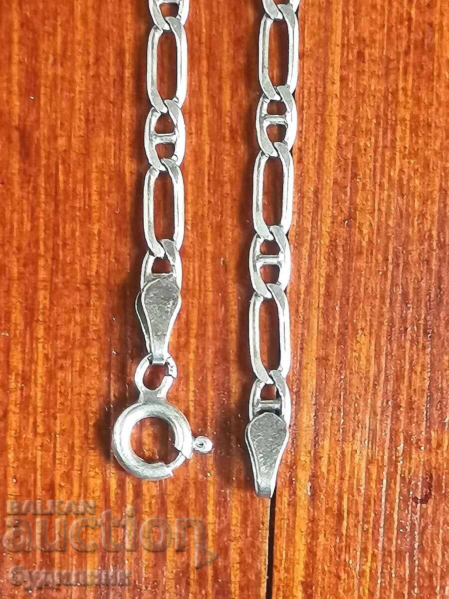 Сребърен Масивен синджир с висулка. 57см. 925 Проба. Пускам - 5 Сребърен Масивен синджир с висулка. 57см. 925 Проба. Пускам - 5