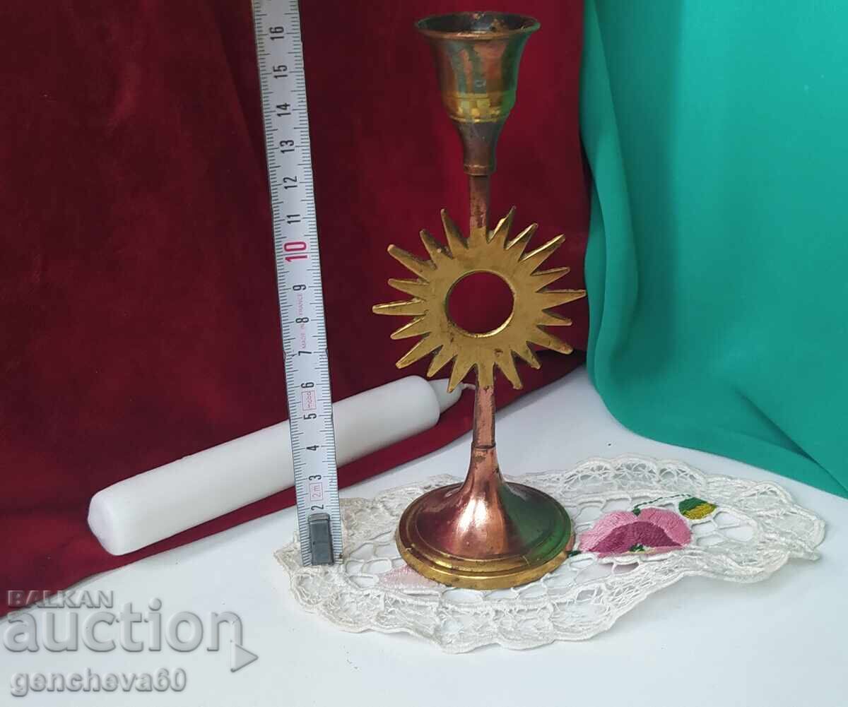 Bronze Candlestick "Sun"
