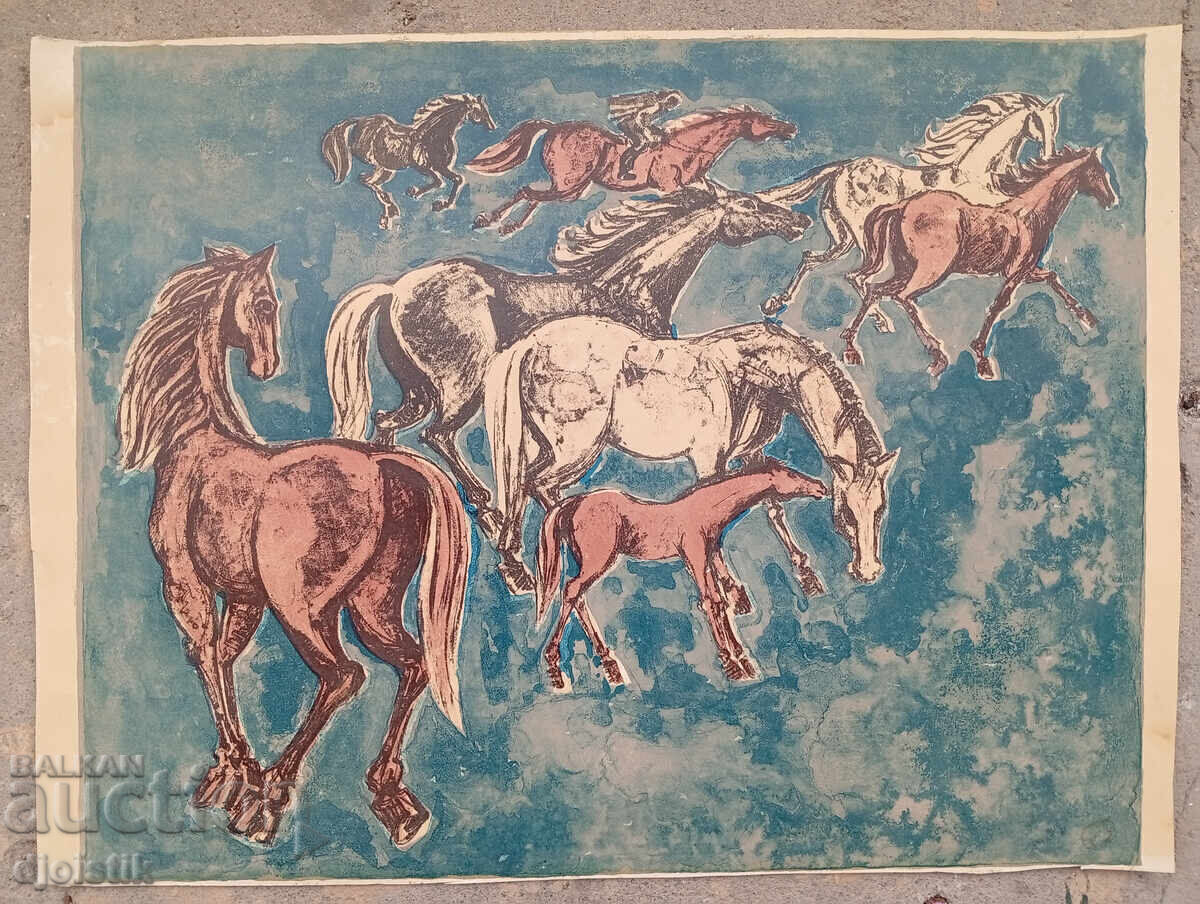 Old painting. Graphics