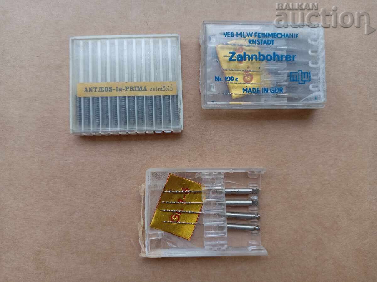 Ace vechi de stomatologie, freze, burghie
