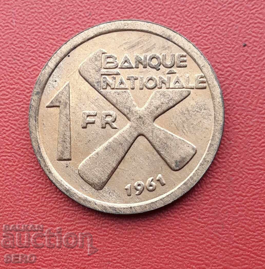 Katanga/provincie a Congoului/1 franc 1961