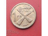 Katanga/provincie a Congoului/1 franc 1961