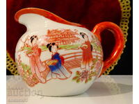 Cană pentru lapte din porțelan japonez, aur