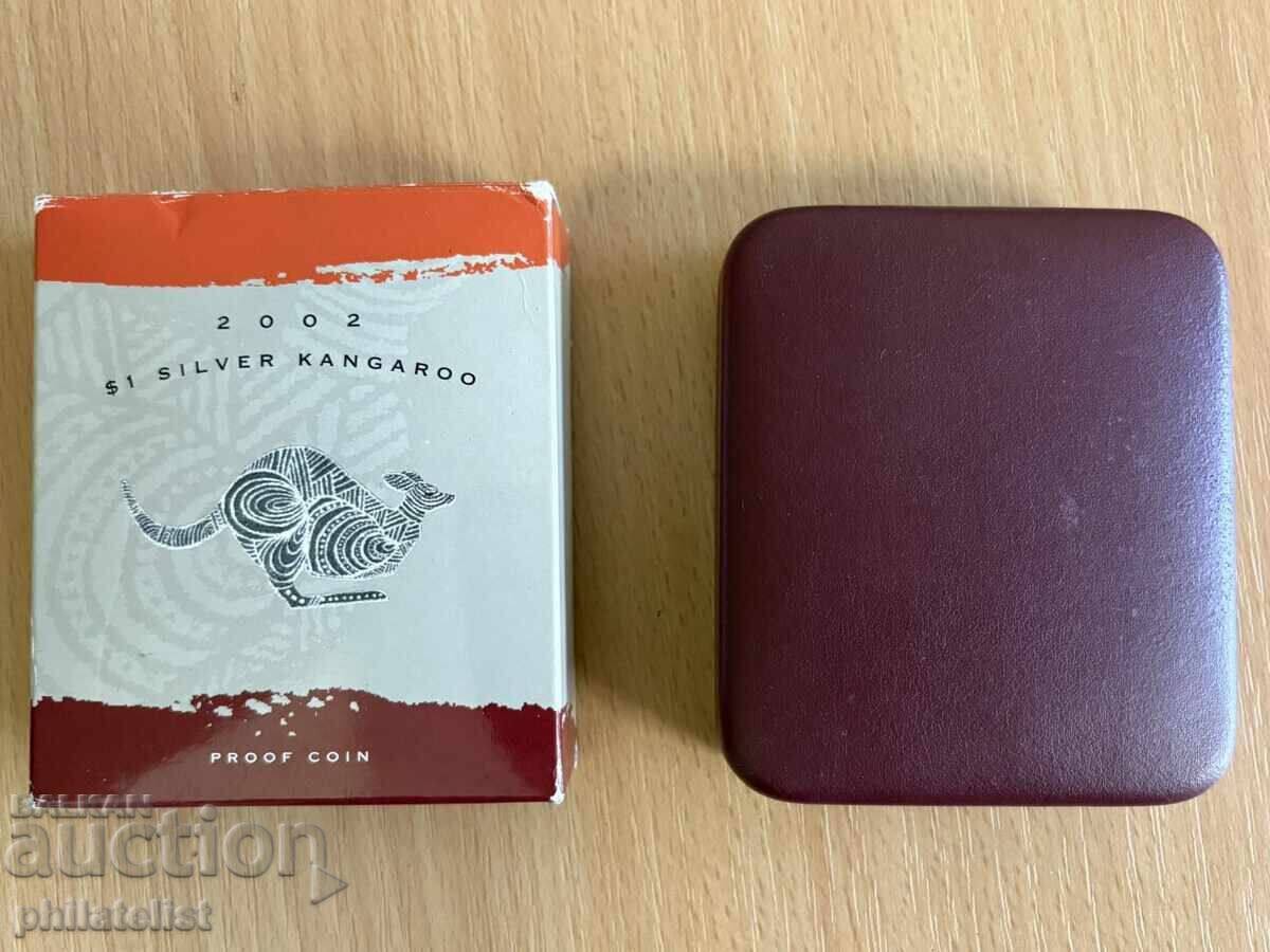 Australia 2002 - 1 Dollar - Kangaroo RAM - 1 OZ Silver PROOF with price 165.00 BGN | € 84.36 Australia 2002 - 1 Dollar - Kangaroo RAM - 1 OZ Silver PROOF with price 165.00 BGN | € 84.36