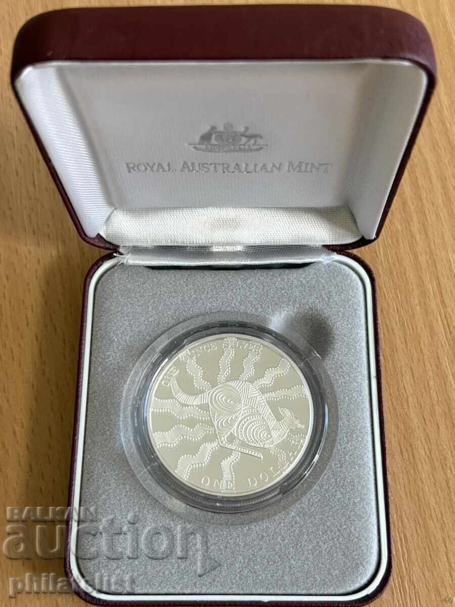 Auction Australia 2002 - 1 Dollar - Kangaroo RAM - 1 OZ Silver PROOF Auction Australia 2002 - 1 Dollar - Kangaroo RAM - 1 OZ Silver PROOF