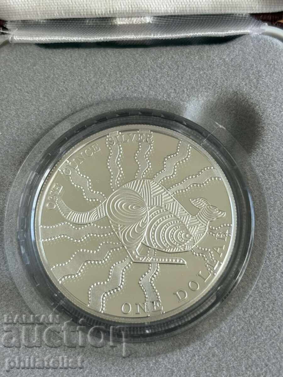Australia 2002 - 1 Dollar - Kangaroo RAM - 1 OZ Silver PROOF - 5 Australia 2002 - 1 Dollar - Kangaroo RAM - 1 OZ Silver PROOF - 5