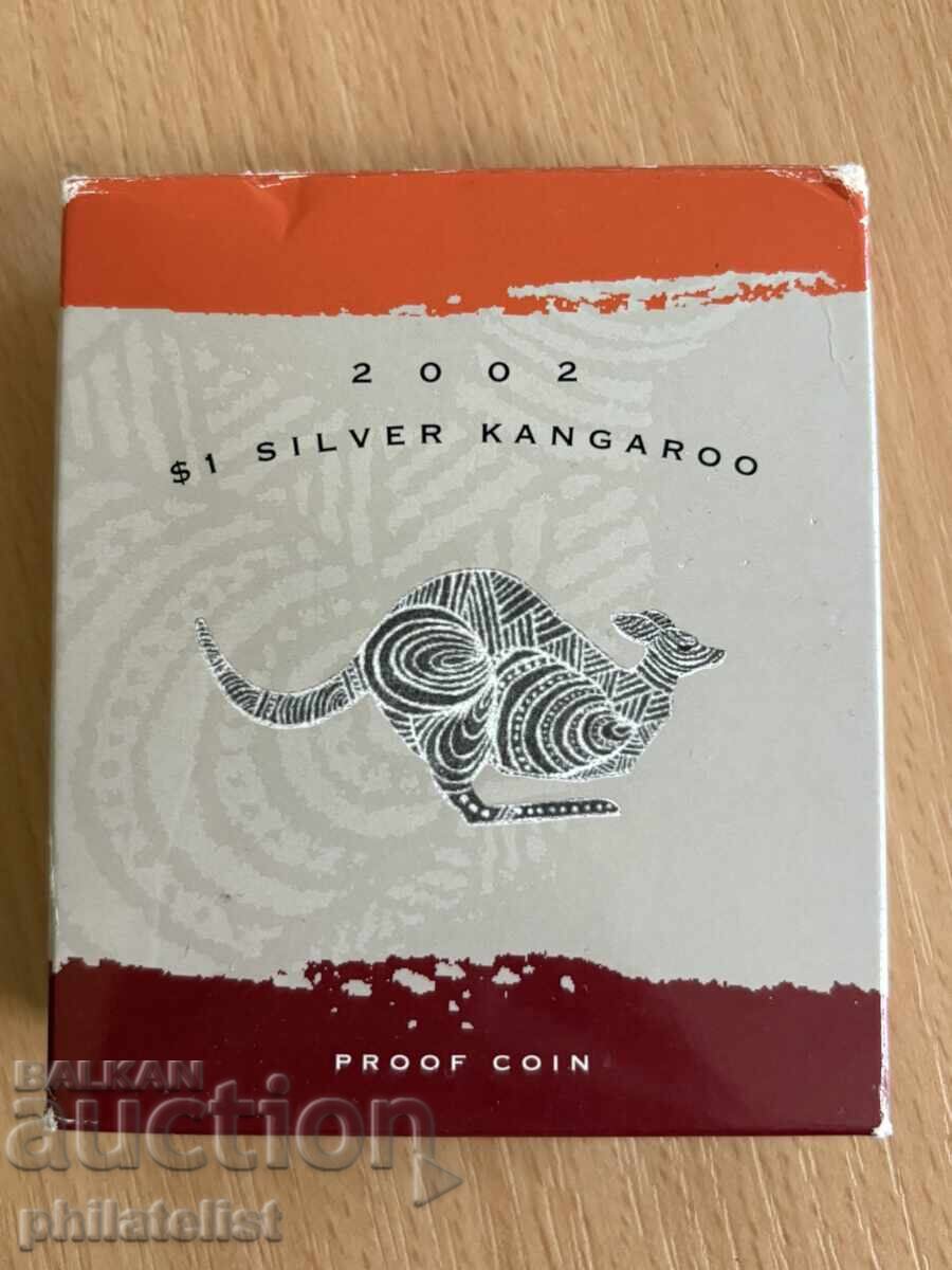 Australia 2002 - 1 Dollar - Kangaroo RAM - 1 OZ Silver PROOF Australia 2002 - 1 Dollar - Kangaroo RAM - 1 OZ Silver PROOF