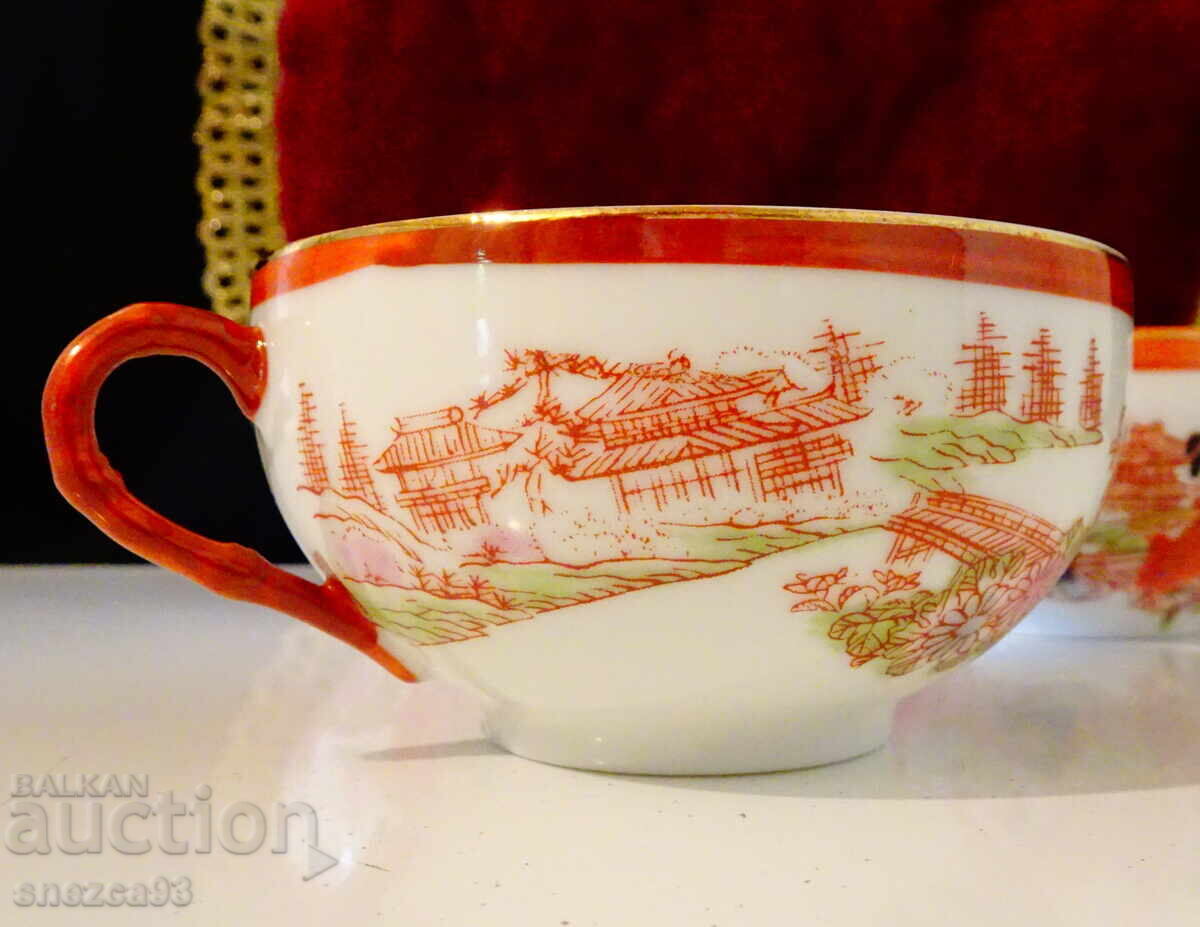 Ceașcă porțelan os japonez 58 gr., aur - 5