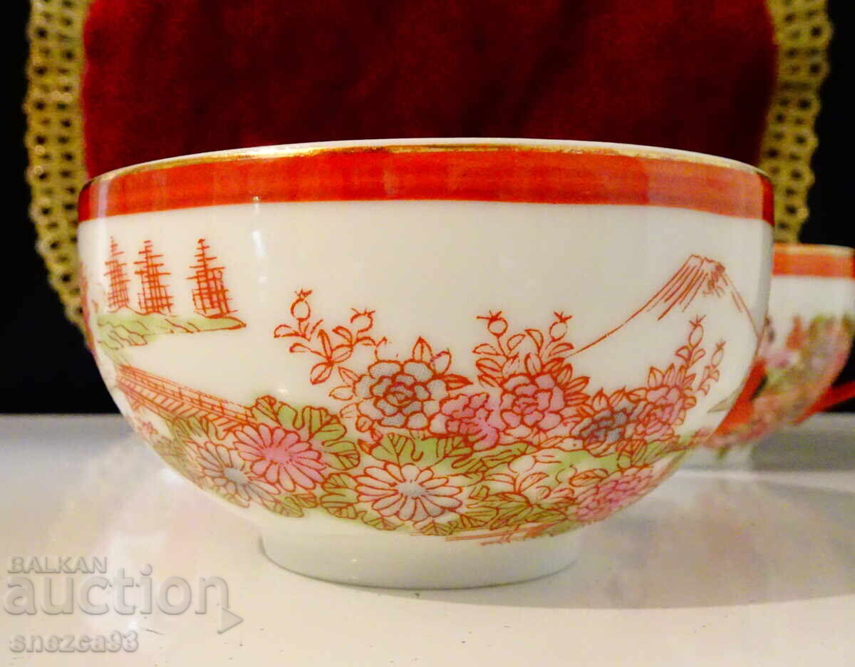 Livrarea Trei cești de porțelan os japonez 58 g, aur