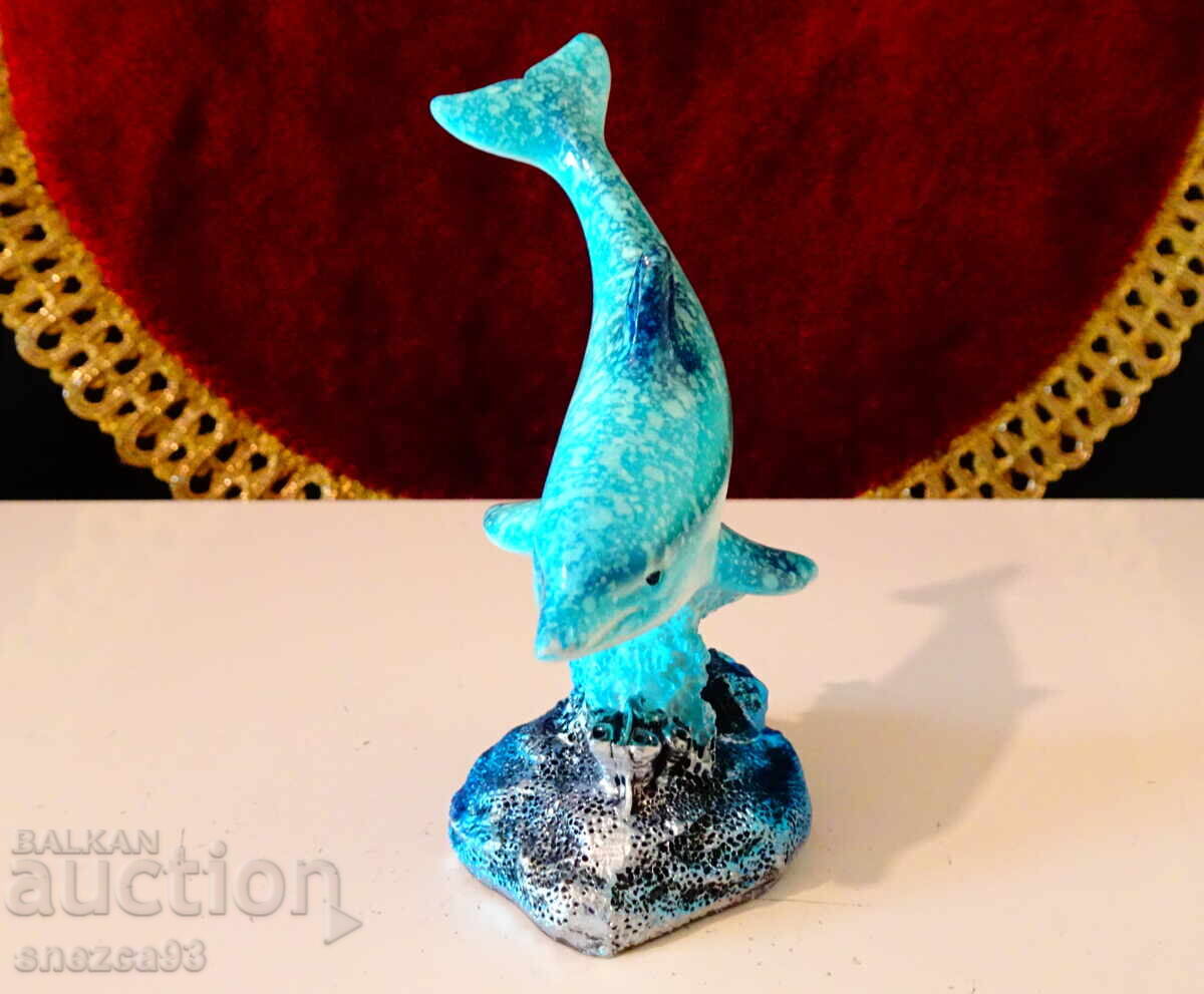 Πορσελάνινο αγαλματάκι, φιγούρα Δελφίνι, κοραλλιογενής ύφαλος με τιμή 7.00 BGN | € 3.58