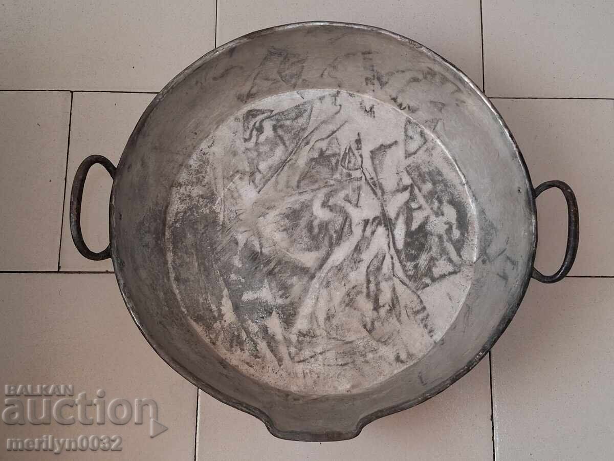 Аукцион Бакърена тава, меден съд, бакър, сахан, мед, тиган, тас
