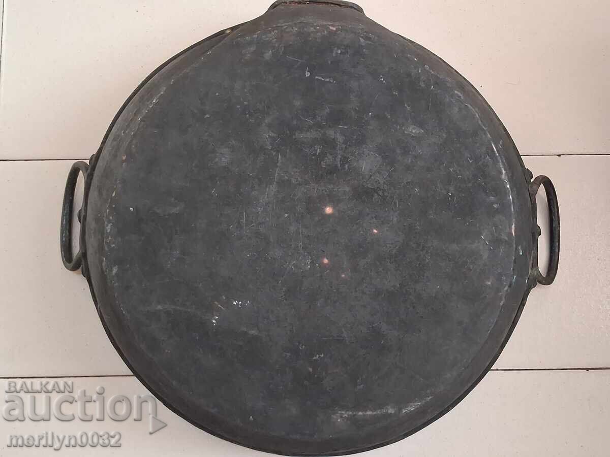 Бакърена тава, меден съд, бакър, сахан, мед, тиган, тас - 6