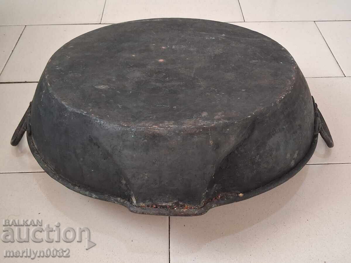 Бакърена тава, меден съд, бакър, сахан, мед, тиган, тас - 7