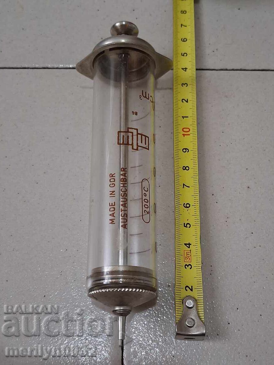 Доставка на Спринцовка стъклена инжекция произведена в Германия DDR