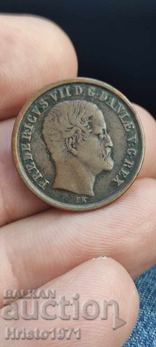1 Rigsbankskilling 1853 cu preț € 12.00 | 23.47 BGN 1 Rigsbankskilling 1853 cu preț € 12.00 | 23.47 BGN