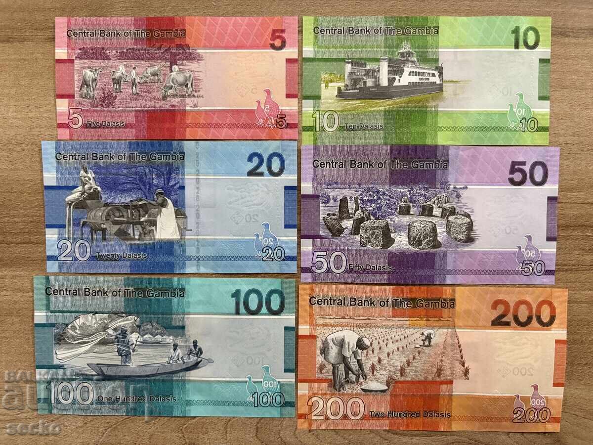 Παρτίδα τραπεζογραμματίων Γκάμπια 5-200 ντάλασι (2023) UNC με τιμή 60.00 BGN | € 30.68