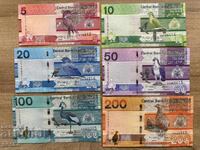 Lot bancnote Gambia 5-200 dalasi (2023) UNC