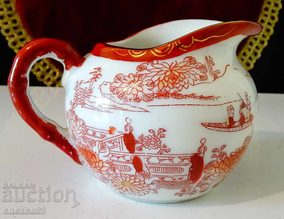 Livrarea Cană, căniță porțelan japonez, aur, gheise