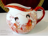 Cană, căniță porțelan japonez, aur, gheise