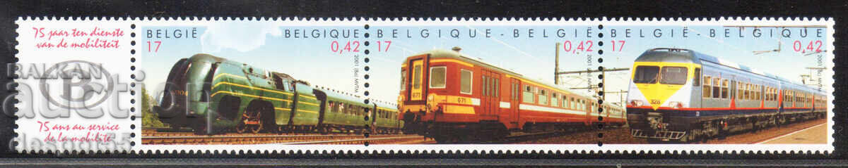 2001 Belgium. 50 years of the National Railway "BNEG". Strip 2001 Belgium. 50 years of the National Railway "BNEG". Strip