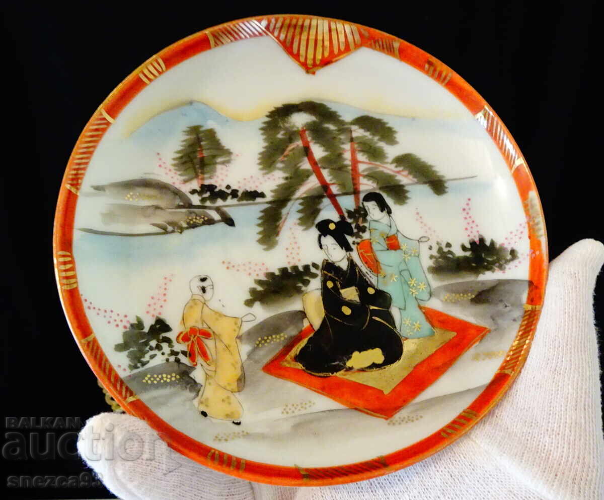 Set de 4 piese de porțelan japonez Kutani, aur - 7