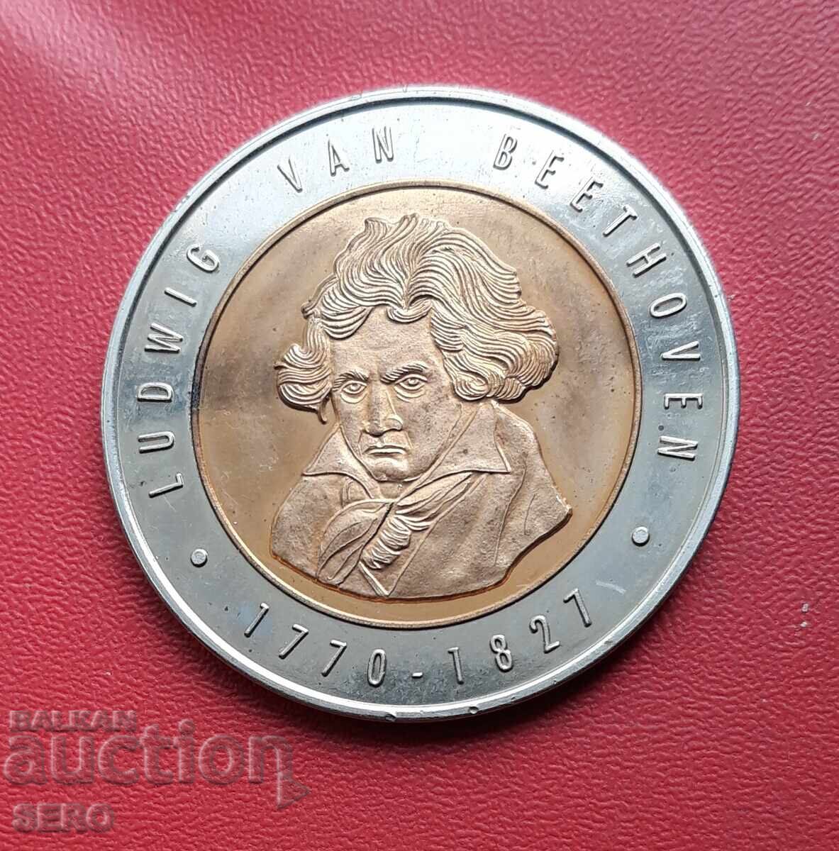 Germany - Medal 1995 - Ludwig van Beethoven 1770-1827 Germany - Medal 1995 - Ludwig van Beethoven 1770-1827