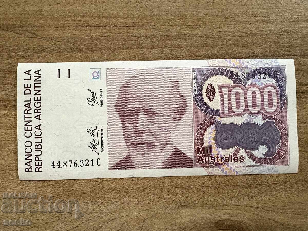 Argentina - 1000 australi (1990) UNC